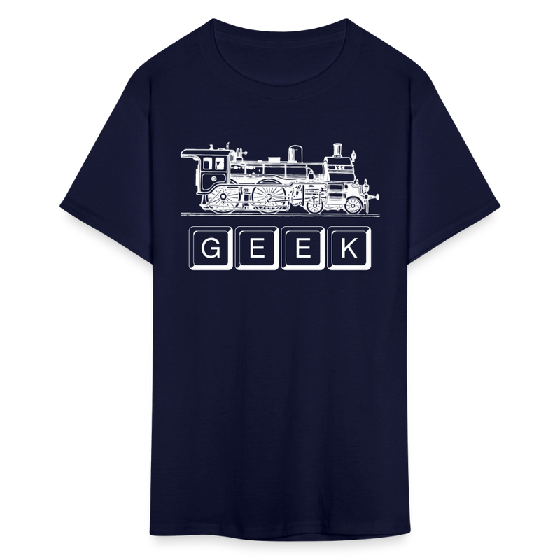 Train Geek - Unisex Classic T-Shirt - navy