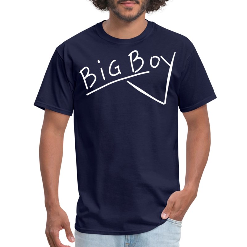 UP Big Boy Chalk Scrawl - Unisex Classic T-Shirt - navy