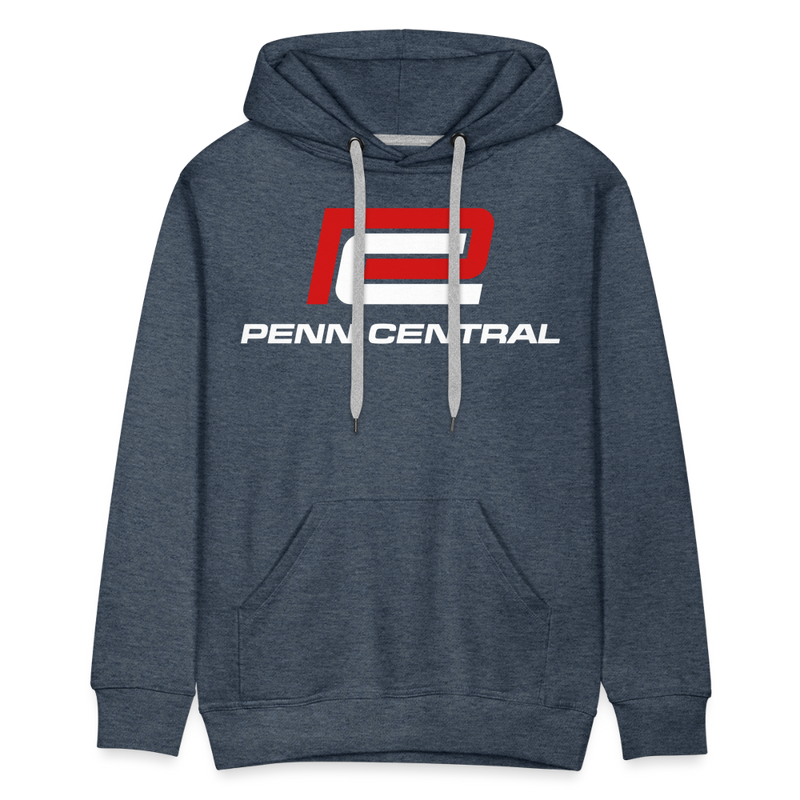 Penn Central - Men’s Premium Hoodie - heather denim