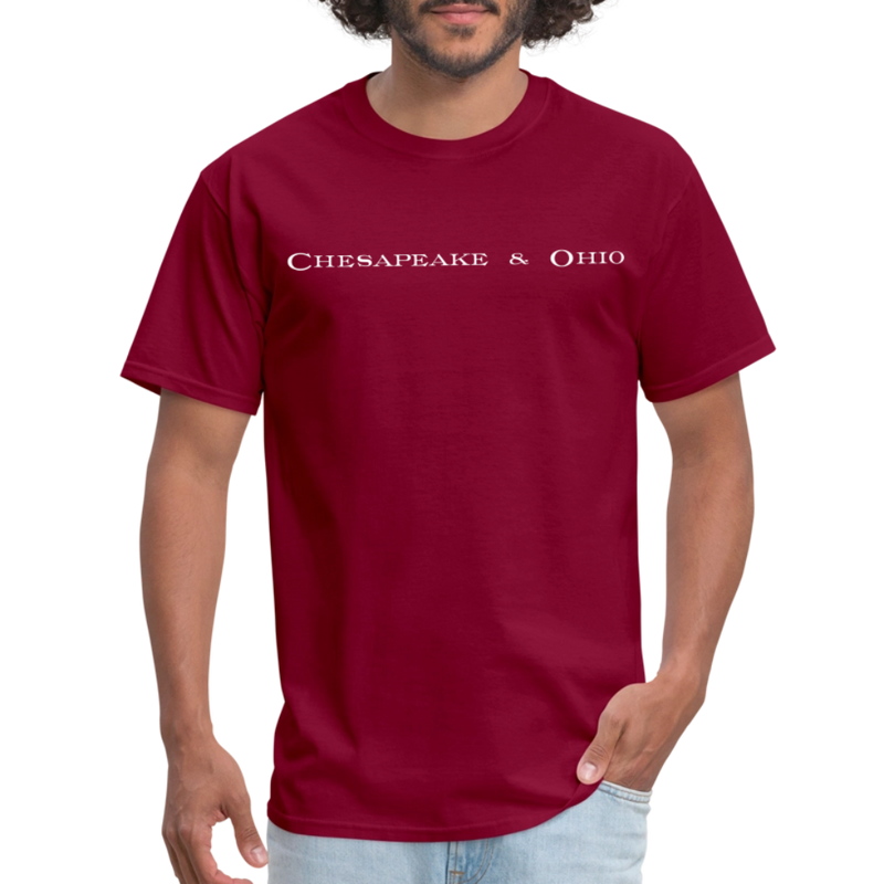 Chesapeake & Ohio - Unisex Classic T-Shirt - burgundy