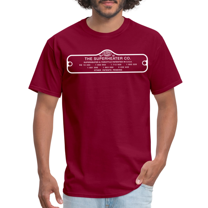 The Superheater Co Contoured - Unisex Classic T-Shirt - burgundy