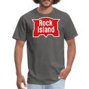 Rock Island Logo - Unisex Classic T-Shirt - charcoal