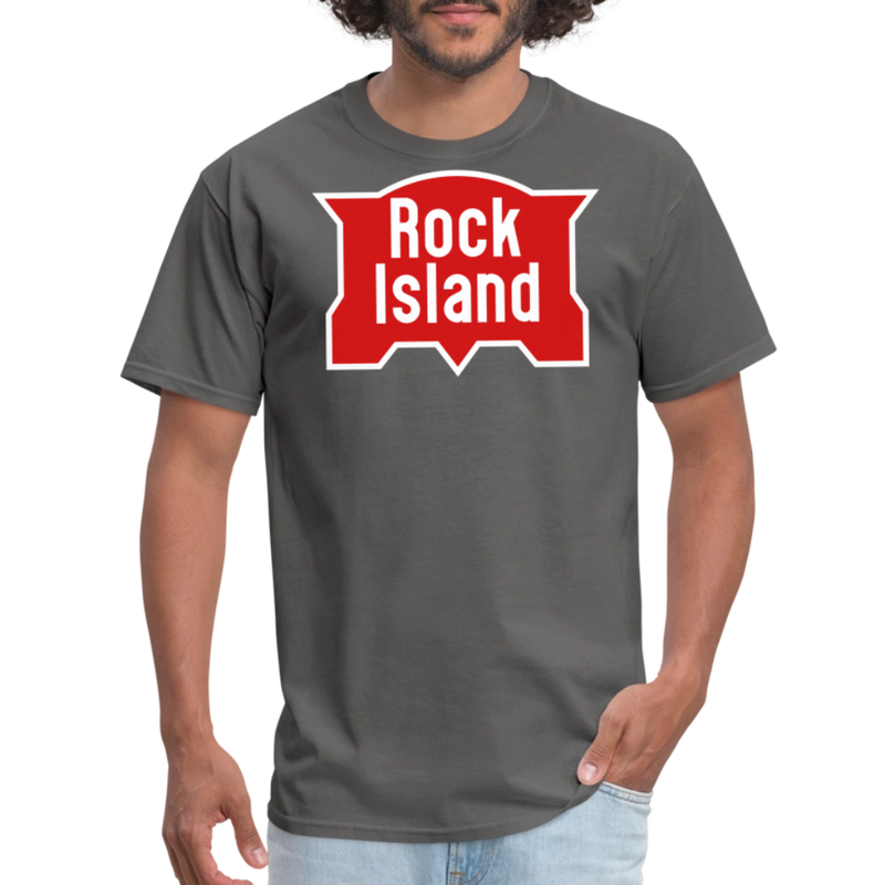 Rock Island Logo - Unisex Classic T-Shirt - charcoal