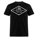 Lima Builder's Plate White Print - Unisex Classic T-Shirt - black