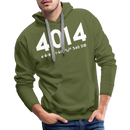 Union Pacific Big Boy 4014 Cab Info Dark - Men’s Premium Hoodie - olive green