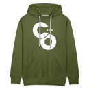 C and O Logo - Men’s Premium Hoodie - olive green