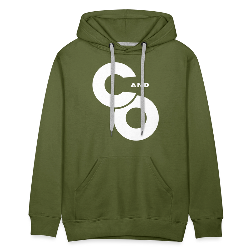 C and O Logo - Men’s Premium Hoodie - olive green