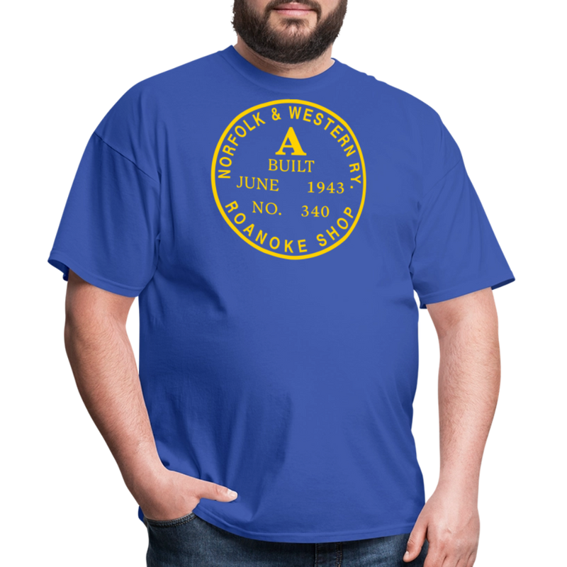 Norfolk & Western Class A Builder's Plate - Unisex Classic T-Shirt - royal blue