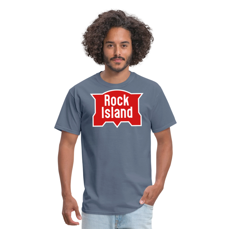 Rock Island Logo - Unisex Classic T-Shirt - denim