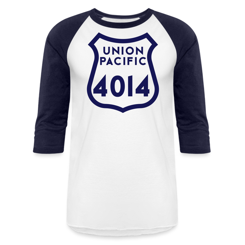 Union Pacific Big Boy 4014 - Baseball T-Shirt - white/navy