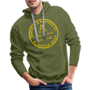 Norfolk & Western Class A Builder's Plate - Men’s Premium Hoodie - olive green