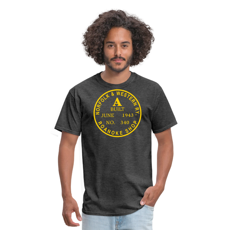 Norfolk & Western Class A Builder's Plate - Unisex Classic T-Shirt - heather black