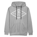 Lima Builder's Plate White Print - Men’s Premium Hoodie - heather grey