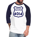 Union Pacific Big Boy 4014 - Baseball T-Shirt - white/navy