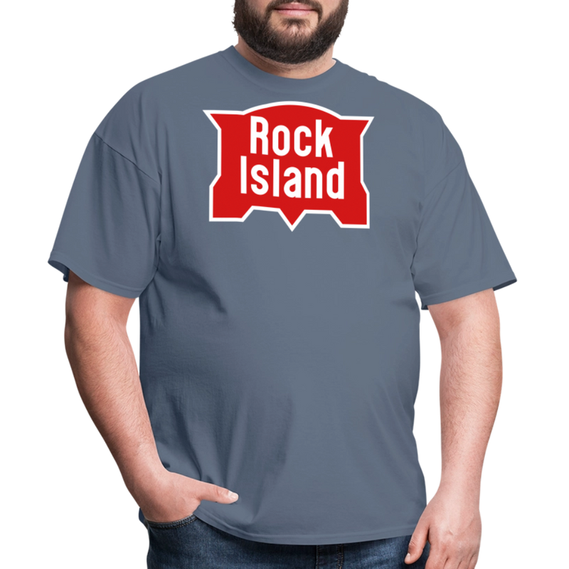 Rock Island Logo - Unisex Classic T-Shirt - denim