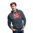 Rock Island Logo - Men’s Premium Hoodie - heather denim