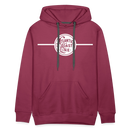 Atlantic Coast Line - Men’s Premium Hoodie - burgundy