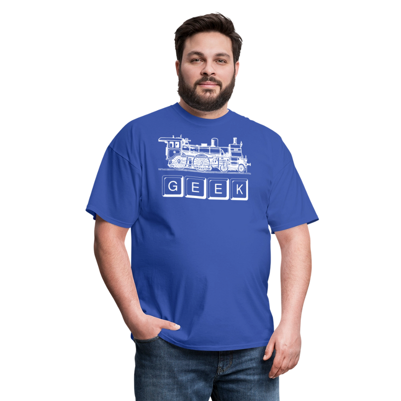 Train Geek - Unisex Classic T-Shirt - royal blue