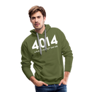 Union Pacific Big Boy 4014 Cab Info Dark - Men’s Premium Hoodie - olive green