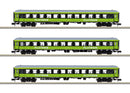 PREORDER Minitrix N 15462 FlixTrain Express Train Passenger Car Set, FlixTrain