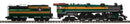 PREORDER MTH Premier O 20-30126-1 4-8-4 Steam Locomotive with Hi-Rail Wheels, Great Northern Empire Builder