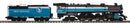 PREORDER MTH Premier O 20-30127-1 4-8-4 Steam Locomotive with Hi-Rail Wheels, Great Northern Big Sky