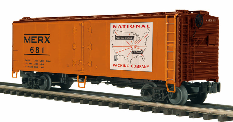 MTH Premier O 20-94579 40' Steel Sided Reefer Car, National Packing