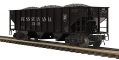 MTH Premier O 20-96844 70-Ton 3-Bay Hopper, Pennsylvania Railroad