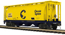 PREORDER MTH Premier O 20-96869 3-Bay Cylindrical Hopper Car, Chessie System