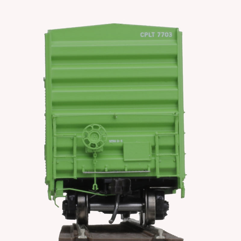Atlas 20005864 FMC 5077 50' Double-Door Boxcar with Offset Doors - Ready to Run - Master(R) -- Camino, Placerville & Lake Tahoe 7703 (green, white), HO Scale