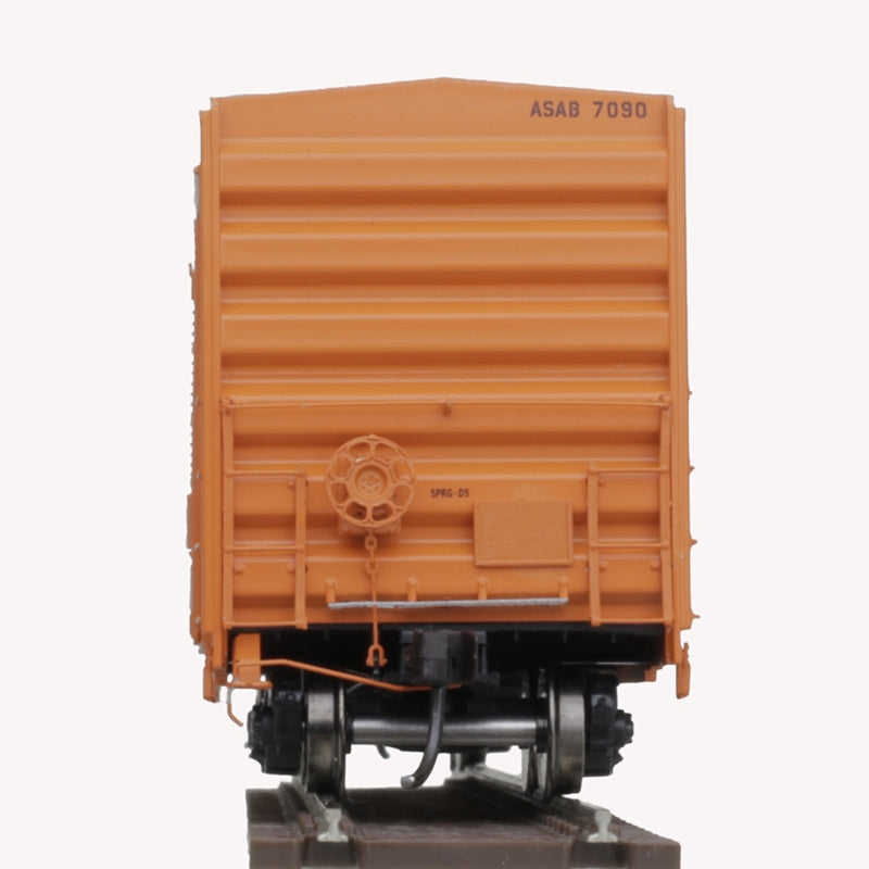 Atlas 20006199 FMC 5077 Single-Door Boxcar - Ready to Run -- Atlanta & St. Andrews Bay 7090 (orange, black), HO Scale