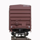 Atlas 20006202 FMC 5077 Single-Door Boxcar - Ready to Run -- Burlington Northern Santa Fe 725677 (Boxcar Red, white), HO Scale