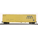 Atlas 20006209 FMC 5077 Single-Door Boxcar - Ready to Run -- Vermont Railway 3501 (yellow, green), HO Scale