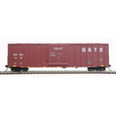 Atlas 20006214 FMC 5077 Single-Door Boxcar - Ready to Run -- GATX WRWK 1411 (Boxcar Red, white), HO Scale