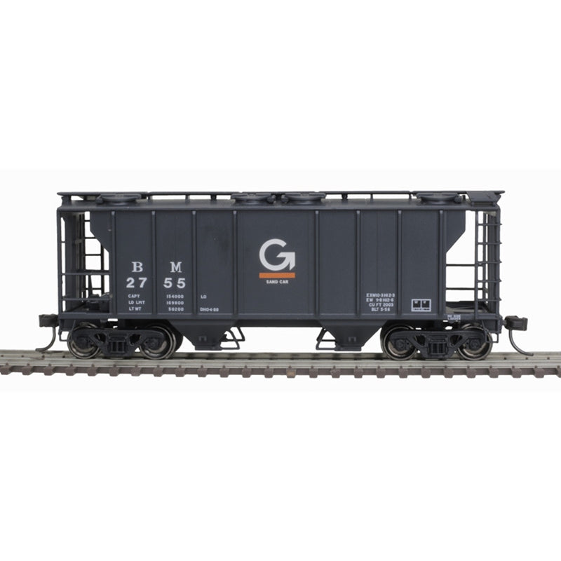 ATLAS 20006550 HO TM PS-2 COVERED HOPPER B&M [GUILFORD]