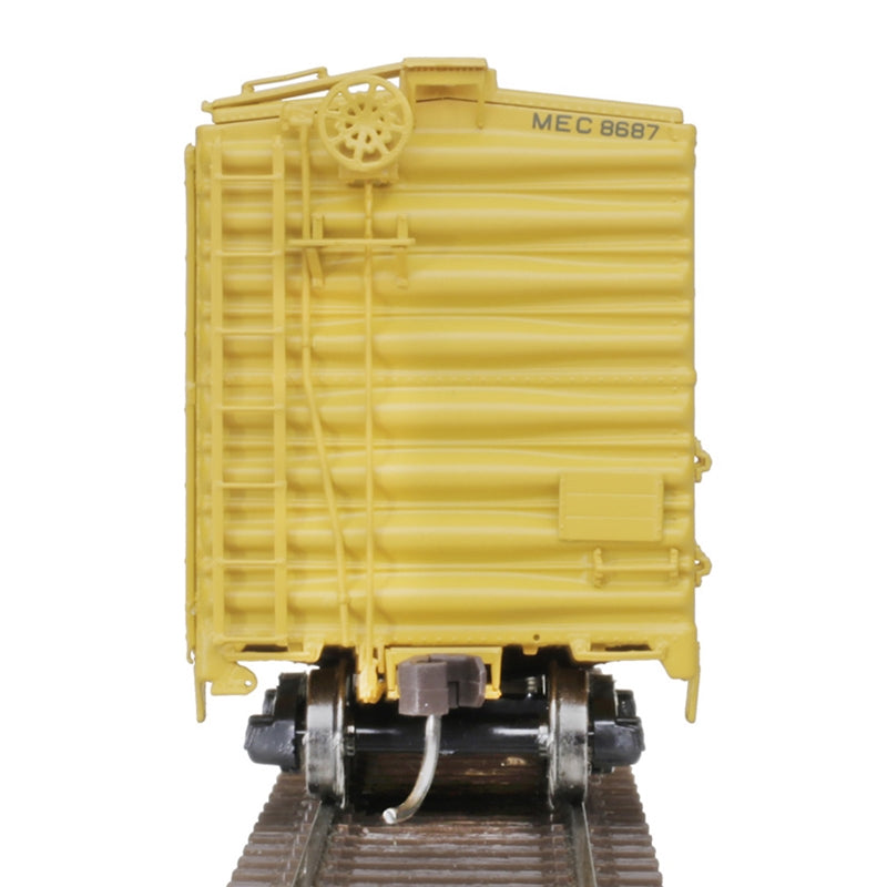 PREORDER Atlas 20006825 HO 40' Postwar Box Car w/ 8' Door Maine Central 8687 (Yellow/Green)