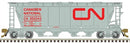 Atlas Master Line HO 20007158 Slab Side Hopper, Canadian National (Noodle, 6 Hatch)
