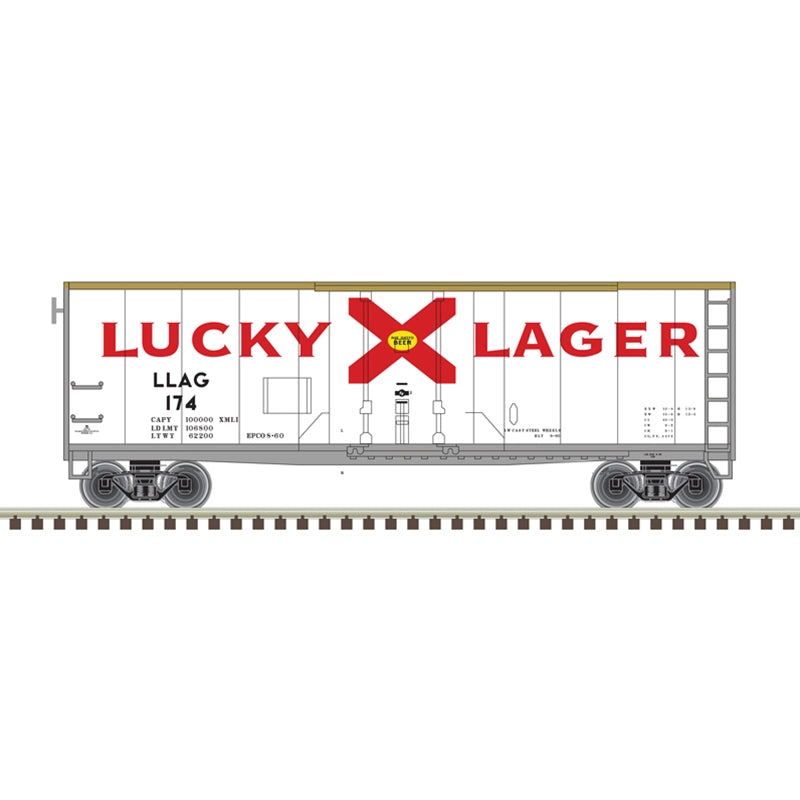 Atlas 20007243 40' Plug-Door Boxcar - Ready to Run -- Lucky Lager