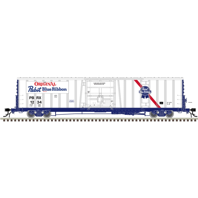 PREORDER Atlas 20007263 Class BX-177 62' Beer Boxcar - Ready to Run -- Pabst blue Ribbon