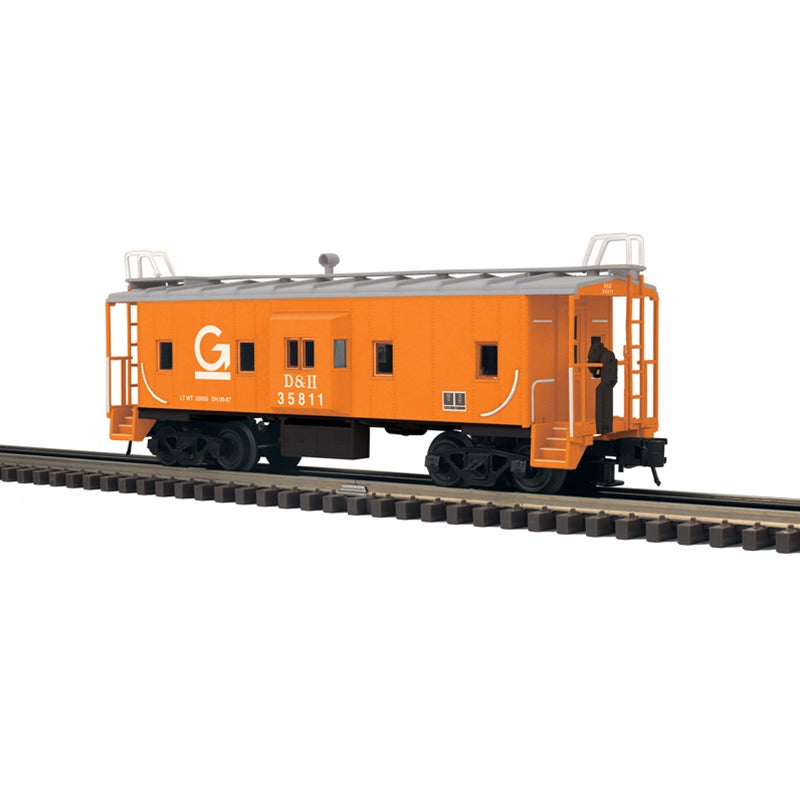PREORDER Atlas 2001280 Bay Window Caboose - 2-Rail - Ready to Run - Trainman(R) -- Guilford D&H (orange, gray, white), O