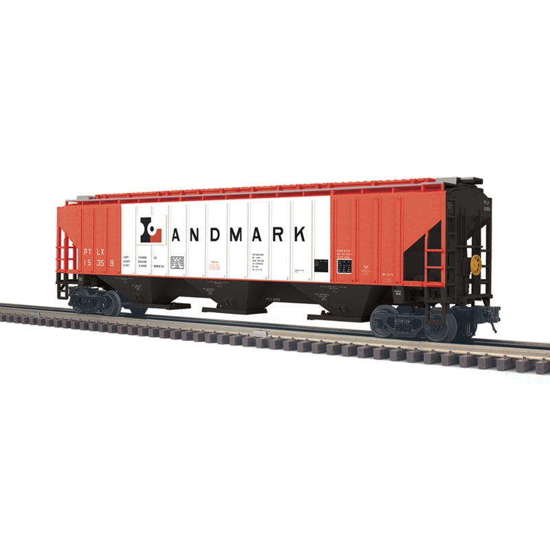 PREORDER Atlas 2001689 Pullman-Standard PS-4750 Covered Hopper - 2-Rail - Ready to Run - Trainman(R) -- Landmark (white, red, black), O