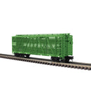 PREORDER Atlas 2002417 40' Steel Stock Car - 3-Rail - Ready to Run - Trainman(R) -- Chicago, Burlington & Quincy (green, white), O