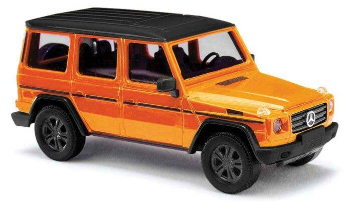 Busch HO 51464 2008 Mercedes-Benz G-Klasse SUV, Assembled, Orange, Black