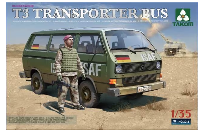 Takom Models - 2013 1:35 Bundeswehr T3 Transporter Bus