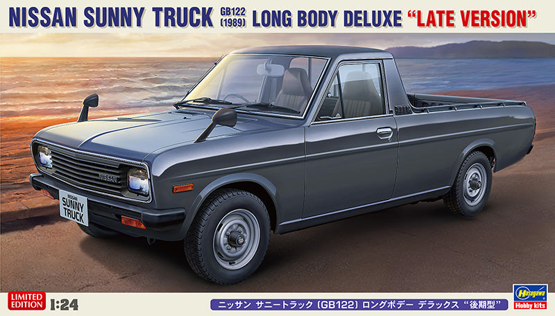 Hasegawa Models 20275 Nissan Sunny Truck (GB122) Long Body Deluxe “Late Model” 1:24 SCALE MODEL KIT