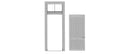 Tichy Train Group O 2035 4 Panel Door/Frame/Trnsm (2-Pack)