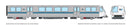 PREORDER Rapido HO 204508 BART A End Transit Car, Bay Area Rapid Transit (DCC & Sound Equipped)
