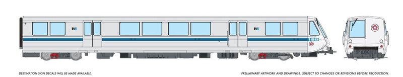 PREORDER Rapido HO 204509 BART A End Transit Car, Bay Area Rapid Transit Bicentennial Test