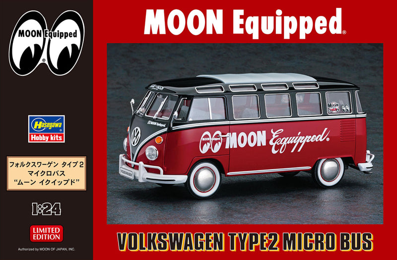 Hasegawa Models 20524 Volkswagen Type 2 Microbus “Moon Equipped”  1:24 SCALE MODEL KIT