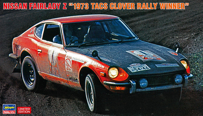 Hasegawa Models 20529 Nissan Fairlady Z “1973 TACS Clover Rally Winner”  1:24 SCALE MODEL KIT